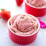 Dairy Free Fig Strawberry Ice cream- Easy Baby Meals- www.easybabymeals.com