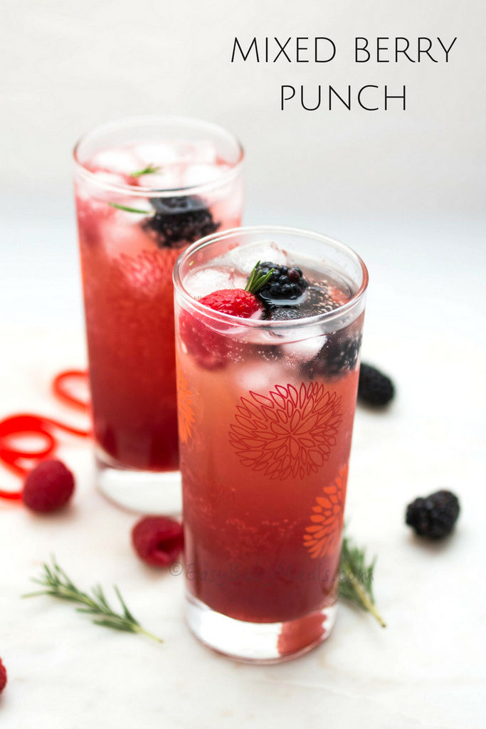 Mixed Berry Vodka Party Punch #Punch4Everybody - Always Order Dessert